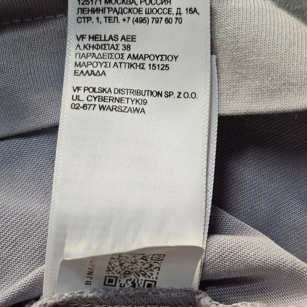 The North Face Mens Gray Floral Graphic Box Logo T-Shirt Size M Recycled Cotton